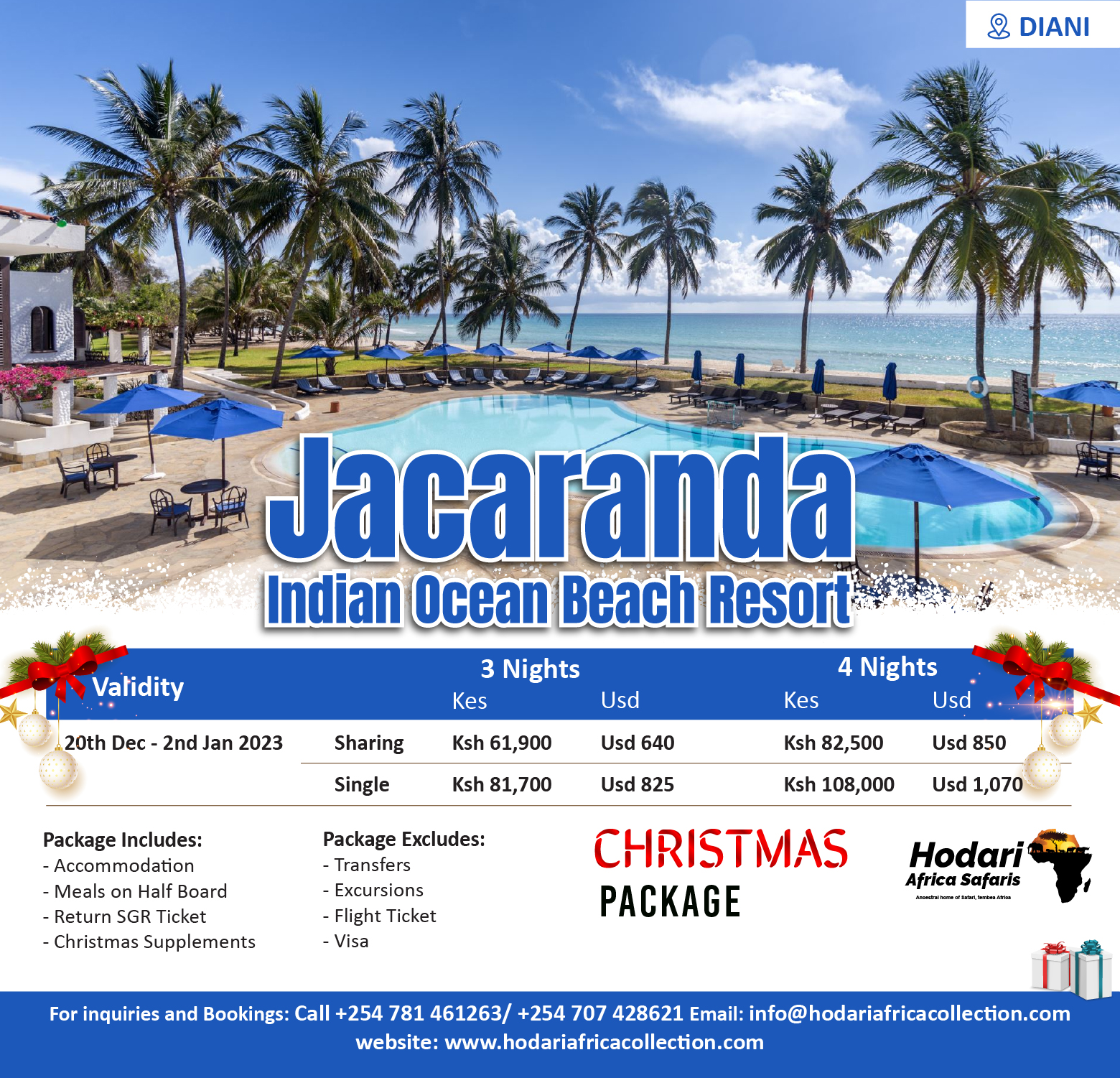 Jacaranda IOBR Christmas 2022 Package