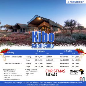 Kibo Safari Camp Christmas 2022 Package