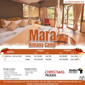 Mara Kimana Camp Christmas 2022 Package