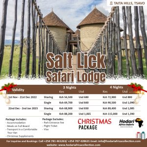 Sarova Salt Lick Christmas 2022 Package