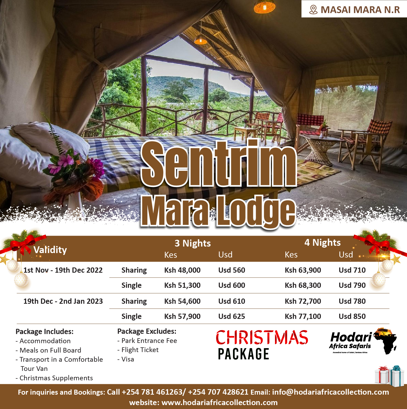 Sentrim Mara Christmas 2022 Package