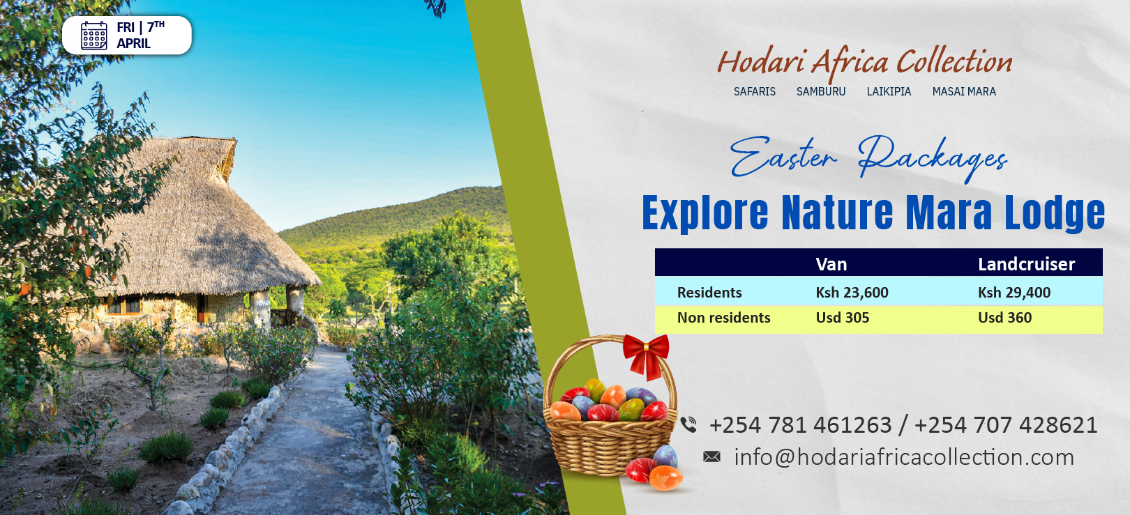 Explore Nature Mara Lodge Easter Package
